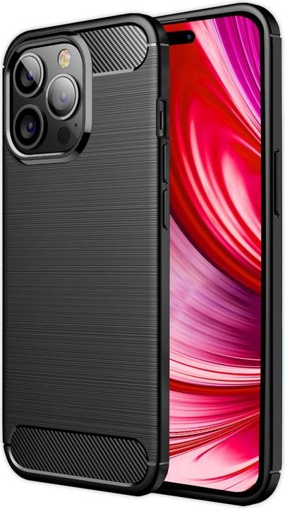 Actual product image Nalia Carbon look silicone cover (Apple iPhone 14 Pro Max)