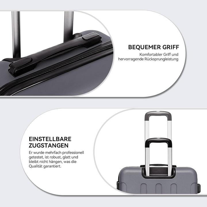 Actual product image Beibye Reisekoffer mit Zwillingsrollen (110 l, L (90 - 115l))
