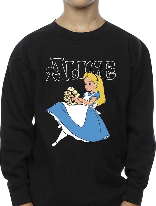 Produktbild Disney Jungen Alice im Wunderland Blumen Sweatshirt (116)