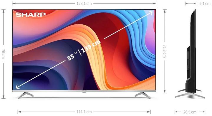 Actual product image Sharp 55GP6260E (55", QLED, 4K, 2023)