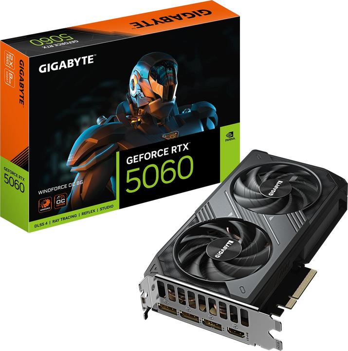 Produktbild Gigabyte GeForce RTX 5060 WINDFORCE OC 8G (8 GB)