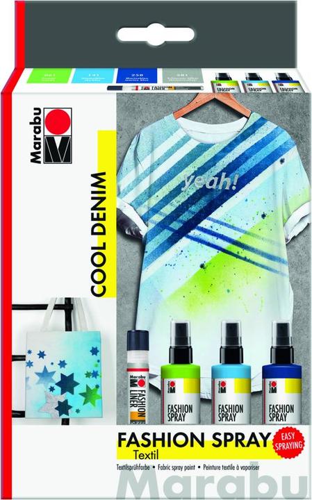 Produktbild Marabu Fashion Spray (Hellblau, Hellgrün, Dunkelblau, 100 ml)