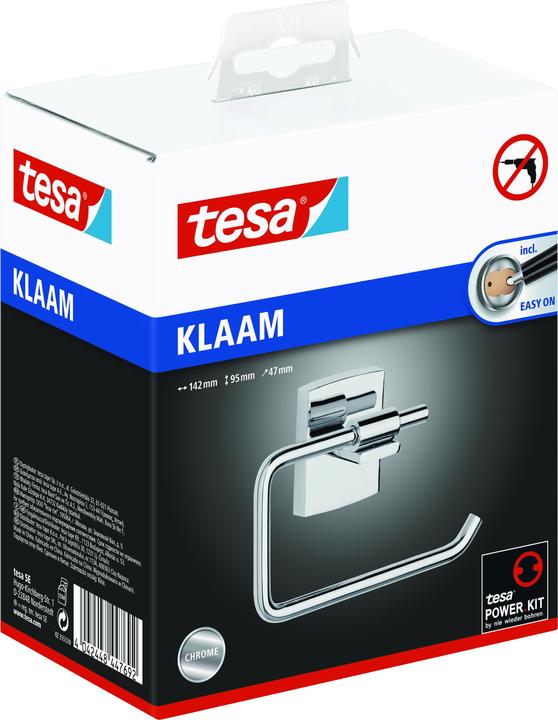 Image du produit tesa Support de rouleau de papier toilette KLAAM avec solution adhésive sans perçage