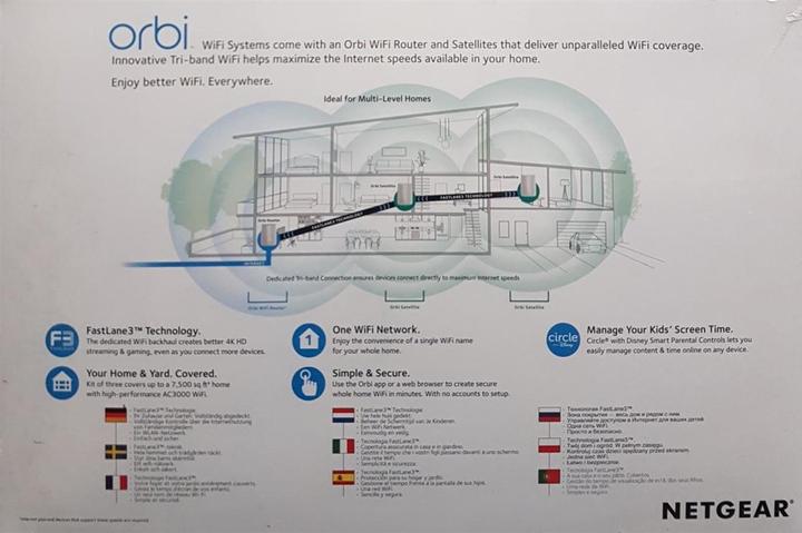 Actual product image Netgear Orbi RBK53 Mesh WiFi Set