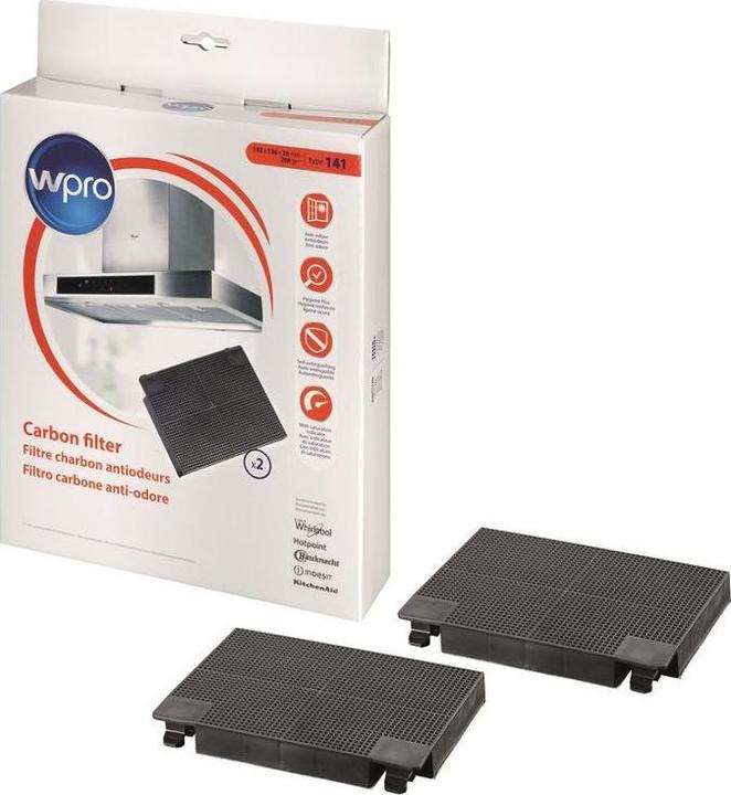 WPRO Filtre à charbon actif 484000008781, 481281728947 Type 141 D141 alternatif pour AEG EFF70