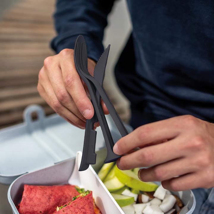 Produktbild Koziol Besteck-Set to go Klikk Pocket 3-teilig (3 Stück, Besteck Set)