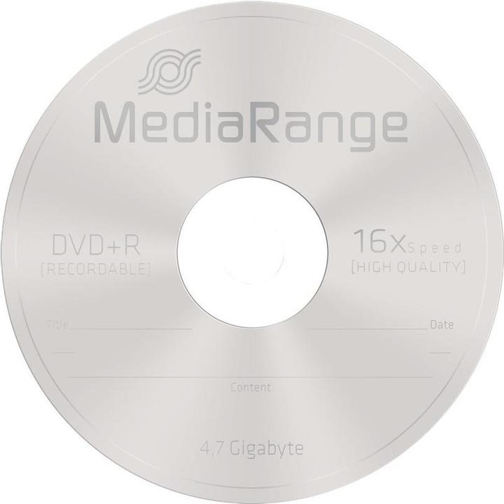 Produktbild MediaRange DVD+R 4.7GB, 50er Spindel (50 x)
