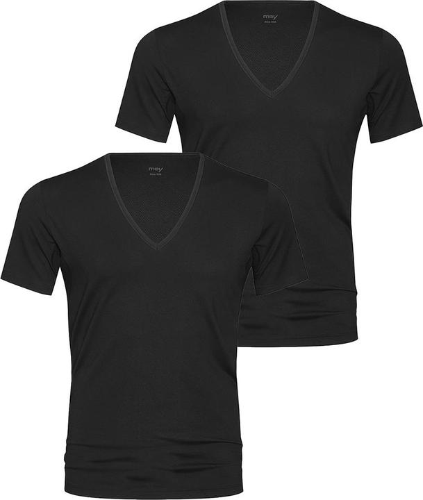 Immagine prodotto Mey Maglietta con scollo a V in cotone asciutto 2 pezzi (4XL)