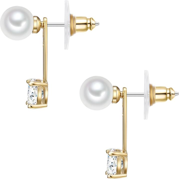 Produktbild Lulu & Jane Messing Glaskristall Muschelkernperle gelbgold - 33398 (Messing)