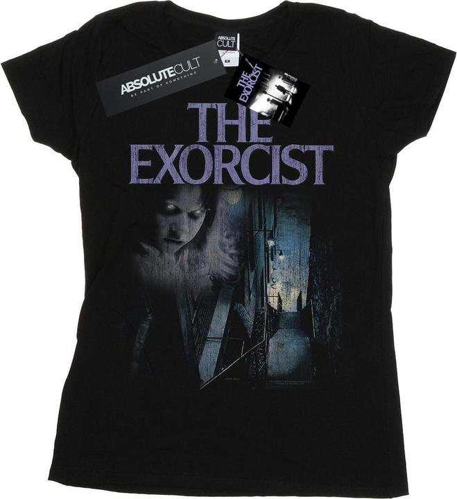 Actual product image The Exorcist Womens/Ladies Distressed Steps Cotton T-Shirt (M)