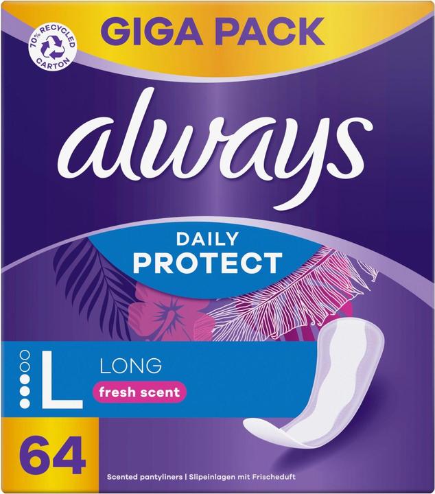 Image du produit Always Daily Protect Long (64 x, Panty liners)