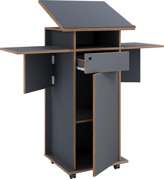 Image du produit VCM Holz Stehpult Rednerpult Rollen Salia T