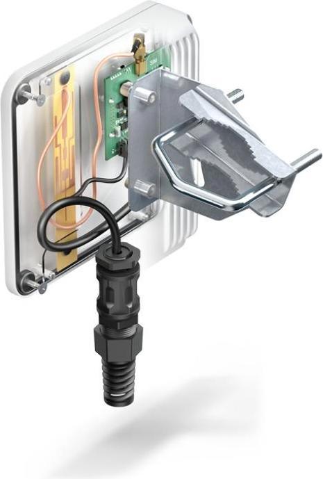 Actual product image Quwireless A140I - QuMini for Teltonika TRB140 - Enclosure with integrated multi-band LTE omni antennas (Antenna adapter)