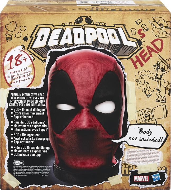 Actual product image Hasbro Deadpools Interactive Premium Head