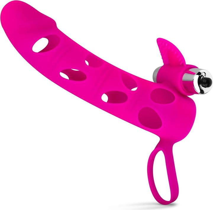 Image du produit Easytoys Gaine de pénis avec vibromasseur Bullet - Rose
