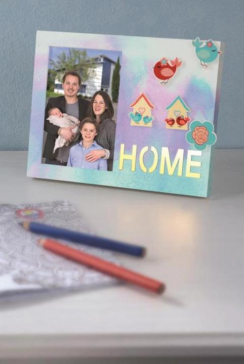 Actual product image Glorex Photo frame HOME 23x18x2cm with light Batt: 3x AAA cardboard