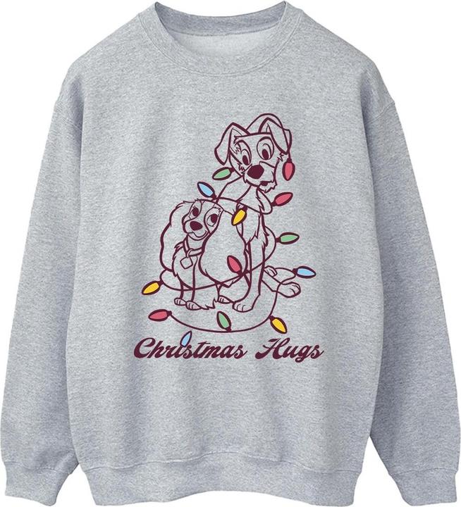 Disney Lady And The Trump Christmas Hugs Sweatshirt