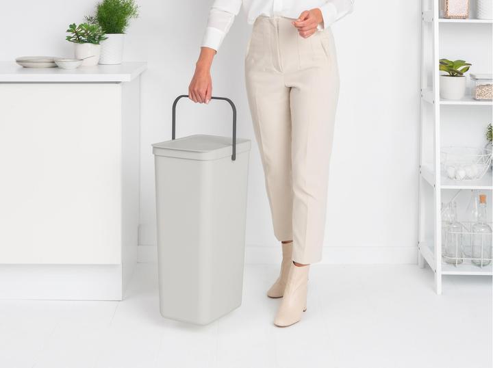Image du produit Brabantia Bac de recyclage Sort & Go 40 l, gris clair (40 l)