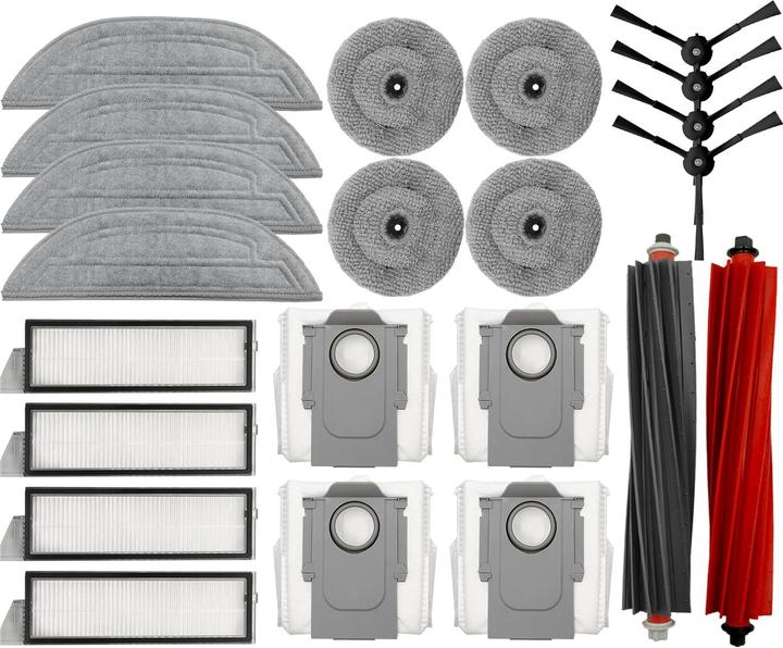 Roboparts Zubehör-Set für Roborock S8 MaxV Ultra Staubsaugroboter mit Vibrarise 3.0 - Modell 2024