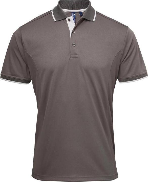 Actual product image Premier Mens Coolchecker Contrast Pique Polo Shirt (XL)