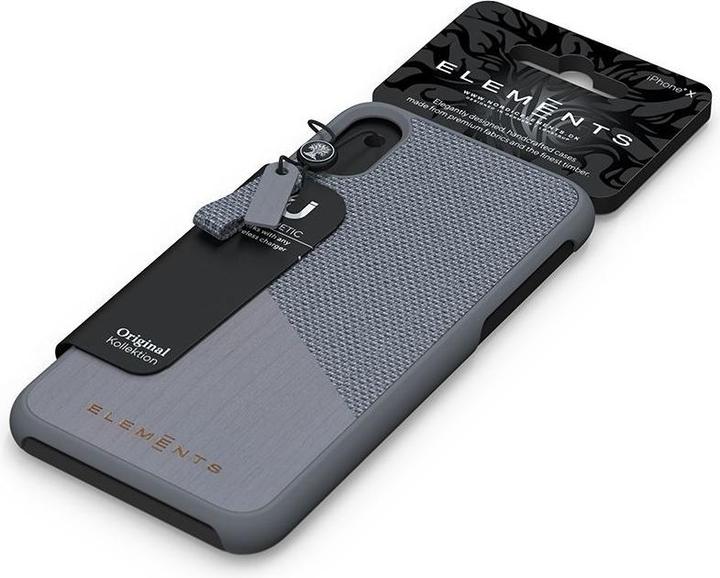 Productafbeelding Nordic Elements Origineel Helium - Iphone Xr Hoesje met Echt Esdoornhout (Medium Grijs) (Apple iPhone XR)
