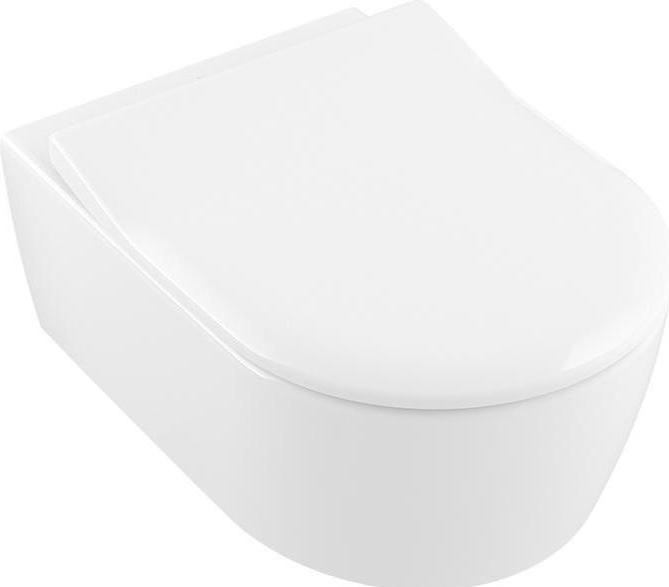 Villeroy & Boch V&B WC-Sitz AVENTO SLIMSEAT Scharn a ES m SC Funktion weiss alpin