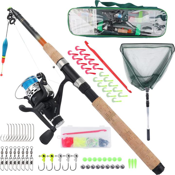 Immagine prodotto Q-Tac Set da pesca per trote 210 cm (Telescopio, 210 cm)