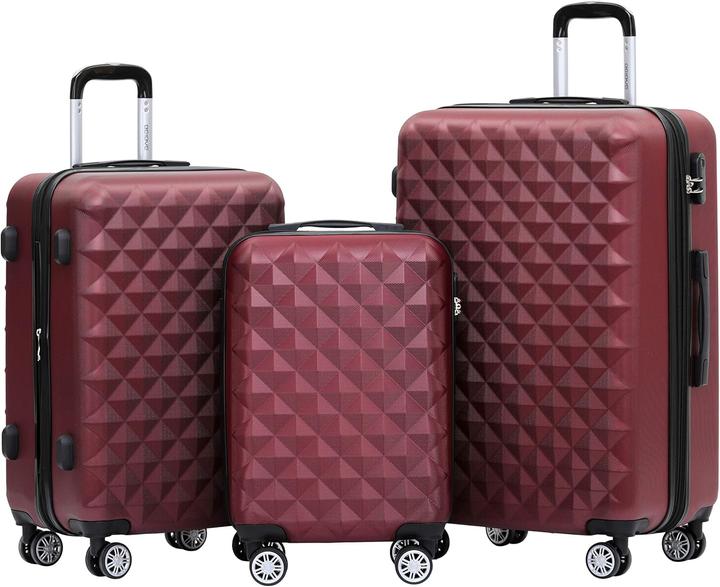 Produktbild Beibye 3-teiliges Hartschalenkoffer-Set (115 l, Handgepäck (bis 50l), M (50 - 90l), L (90 - 115l))