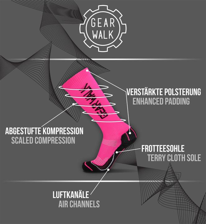 Produktbild Gear Walk 2 Paar Sport-Kompressionsstrümpfe (43 - 46)
