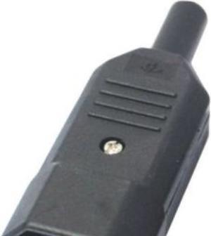 Produktbild Kaiser 749/sw Kaltgeräte-Steckverbinder 749 Stecker, gerade Gesamtpolzahl: 2 + P