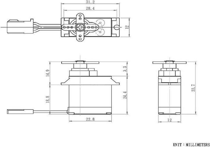 Actual product image Power HD Servo HD-1810MG