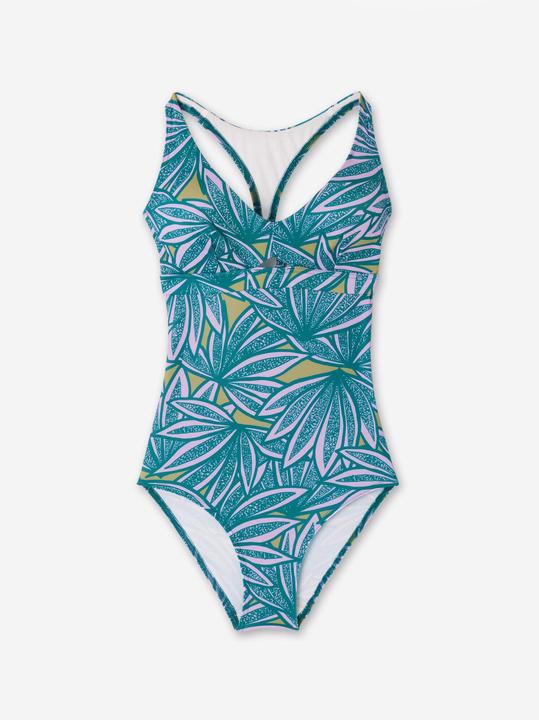 Actual product image Olaian Badeanzug Damen Agatha Flow blau/violett (38)