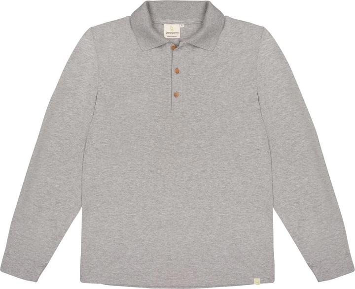 greenjama Herren Langarm-Shirt mit Polo-Kragen