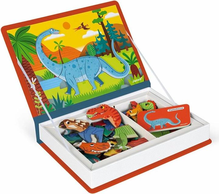 Actual product image Janod Magneti'book Dinosaur (English, Italian, French, German)