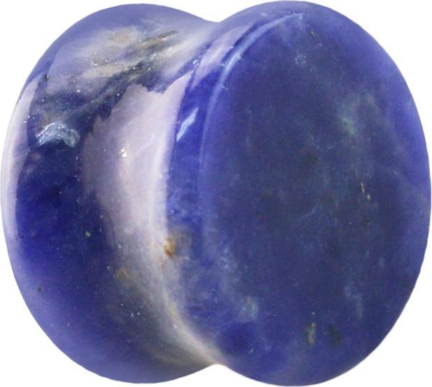 Produktbild Star Piercing Flared Plug aus Sodalith Stein (ohne Messing, Mineralisch)