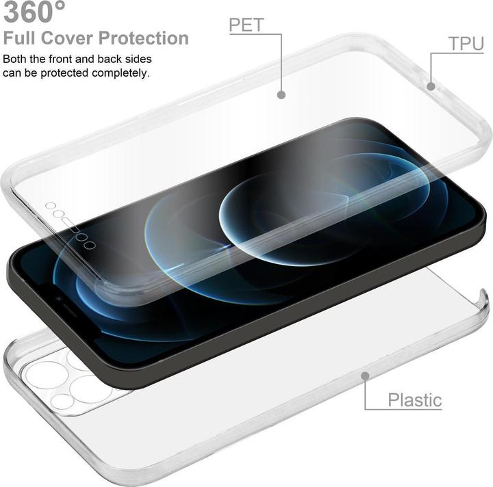 Actual product image Cadorabo TPU 360 Degree Case Cover (Apple iPhone 12 Pro Max)