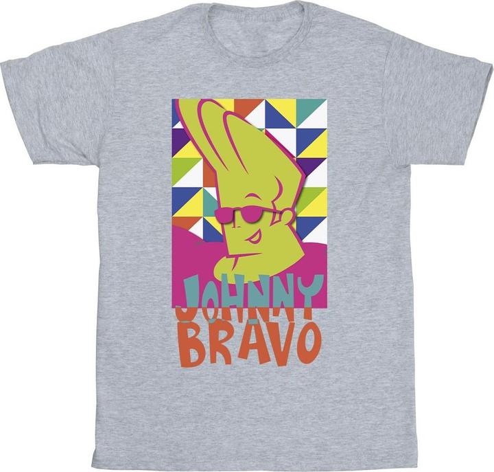 Immagine prodotto Johnny Bravo Multi Triangles Pop Art Maglietta Uomo (M)