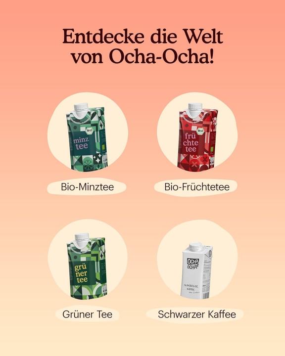 Produktbild Ocha Ocha Bio MATE – zuckerfrei - zero Kalorien - frisch gebrüht – Kiste 24 x (24 x 20 cl)