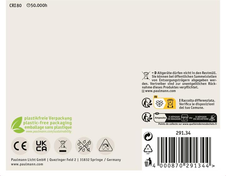 Produktbild Paulmann Tropfen Eco-Line Filament (E14, 2 W, 525 lm, 1 x, A)