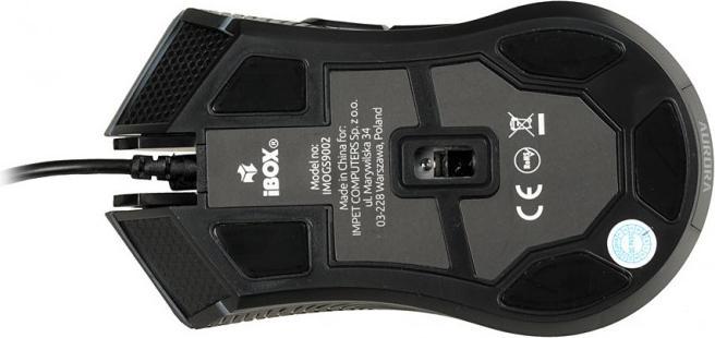 Actual product image iBox AURORA A-3 Mouse right USB Type-A Optical 6200 DPI (Cable)