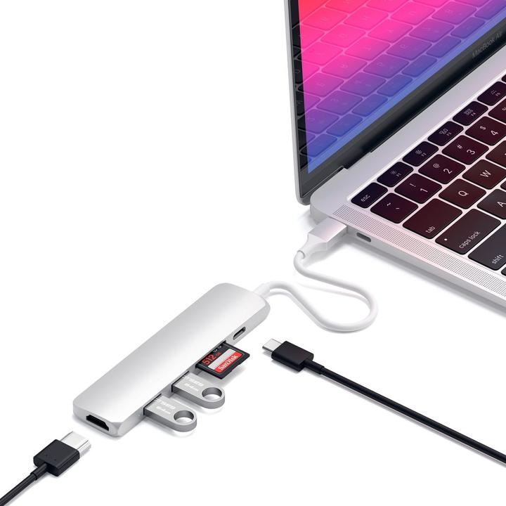 Productafbeelding Satechi USB-C Slim Multiport V2 (USB-C, 6 Havens)