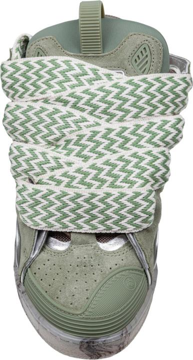 Produktbild Lanvin curb sneakers in leather and mesh colour green (42)