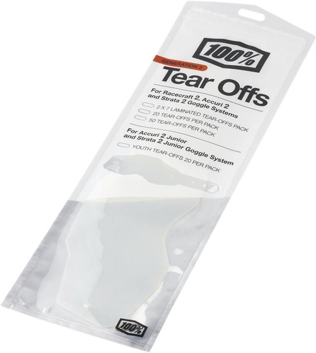 Produktbild 100% AC2/ST2 Junior Standard Tear-Offs 20 PK