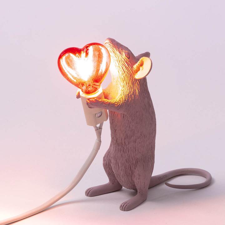 Actual product image Seletti Mouse Lamp Love "Step" table lamp (90 lm, E14)