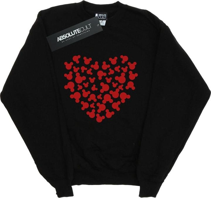 Actual product image Disney Girls Mickey Mouse Heart Silhouette Sweatshirt (152, 158)