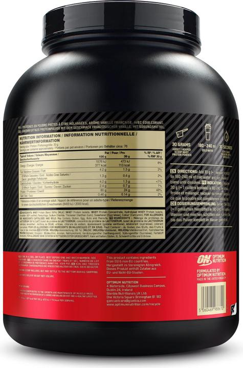 Optimum Nutrition 100% Whey Gold Standard (French Vanilla Cream, 1 Stk., 2273 g)
