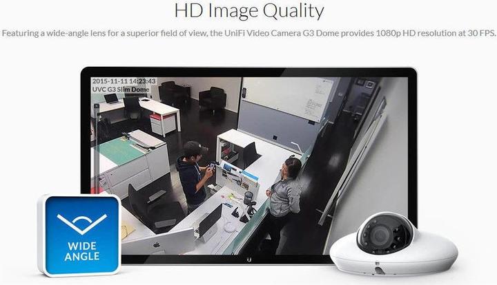 Actual product image Ubiquiti UniFi UVC-G3 Dome (1920 x 1080 Pixels)