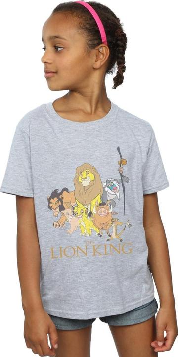 Actual product image Disney Girls The Lion King Group Cotton T-Shirt (152, 158)