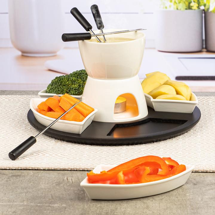 Actual product image HI Fondue set 11 pieces with pot warmer and forks (Fondue Bourguignonne)