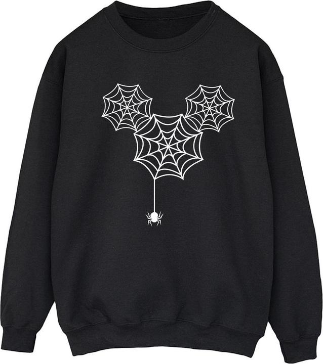 Actual product image Disney Womens/Ladies Mickey Mouse Spider Web Head Sweatshirt (M)